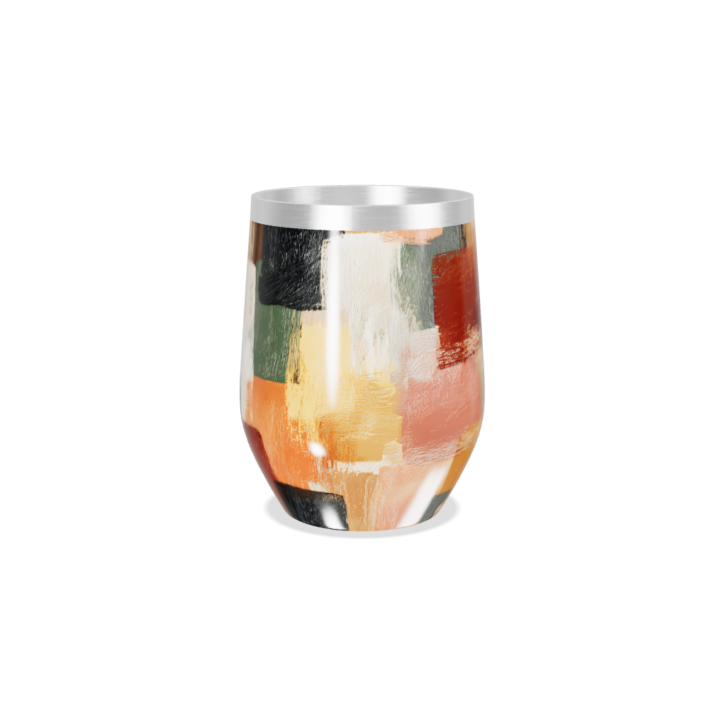 Copo Térmico Slim - Estampa Abstrata Colorida