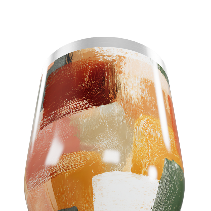 Copo Térmico Slim - Estampa Abstrata Colorida