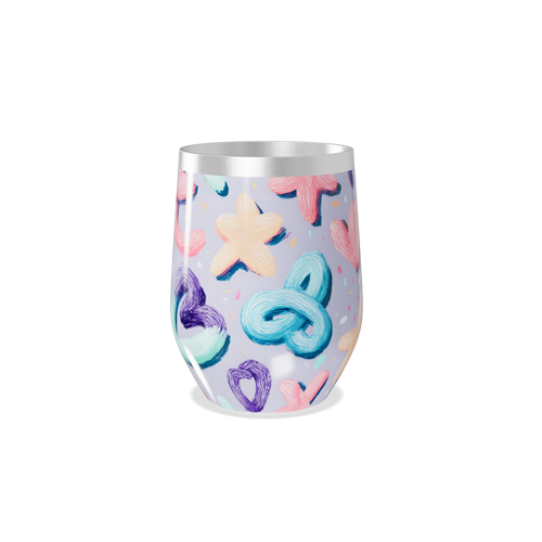 Copo Térmico Slim - Estampa Colorida Pastel