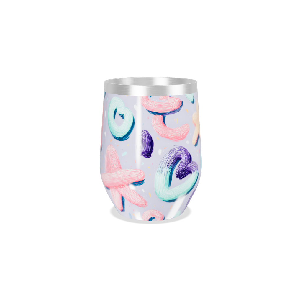 Copo Térmico Slim - Estampa Colorida Pastel