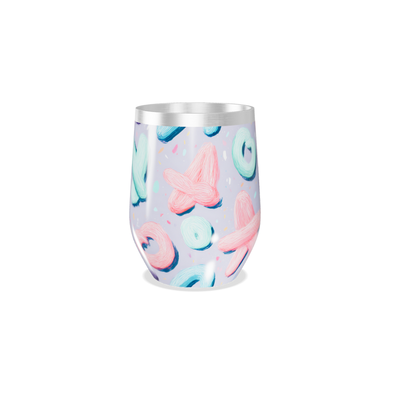 Copo Térmico Slim - Estampa Colorida Pastel