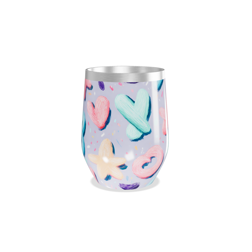 Copo Térmico Slim - Estampa Colorida Pastel