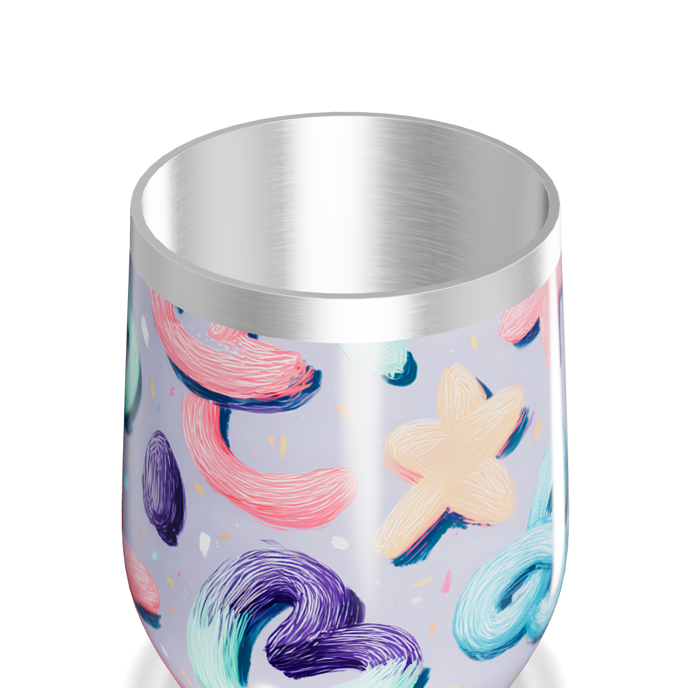 Copo Térmico Slim - Estampa Colorida Pastel