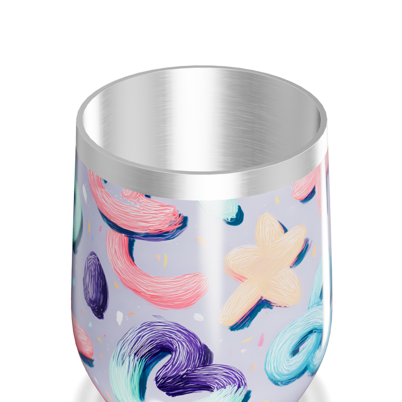 Copo Térmico Slim - Estampa Colorida Pastel