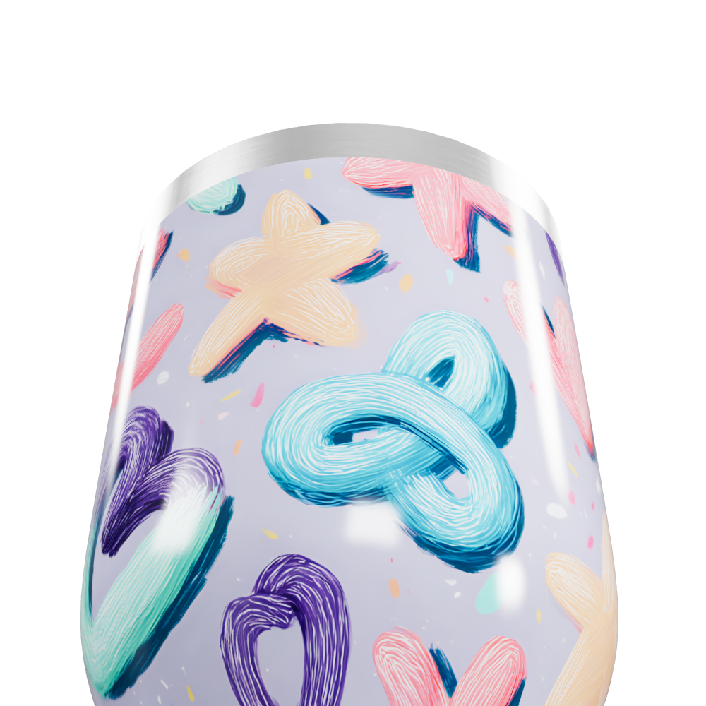 Copo Térmico Slim - Estampa Colorida Pastel