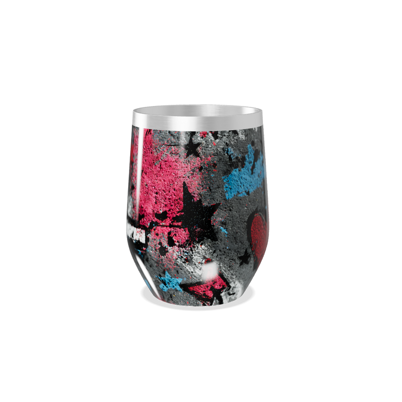 Copo Térmico Slim - Estrelas Coloridas Aço Inox