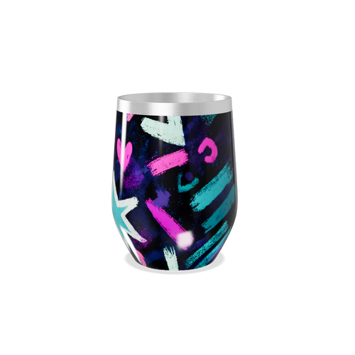 Copo Térmico Slim - Estampa Colorida Abstrata