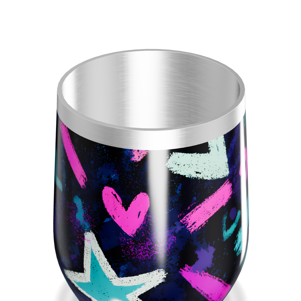 Copo Térmico Slim - Estampa Colorida Abstrata