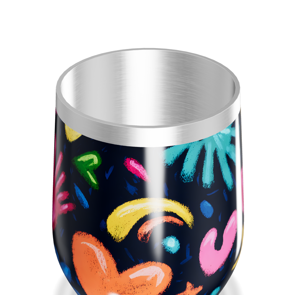 Copo Térmico Slim - Estampado Colorido