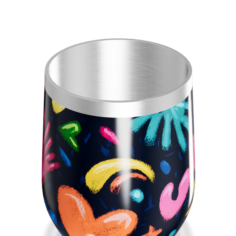 Copo Térmico Slim - Estampado Colorido