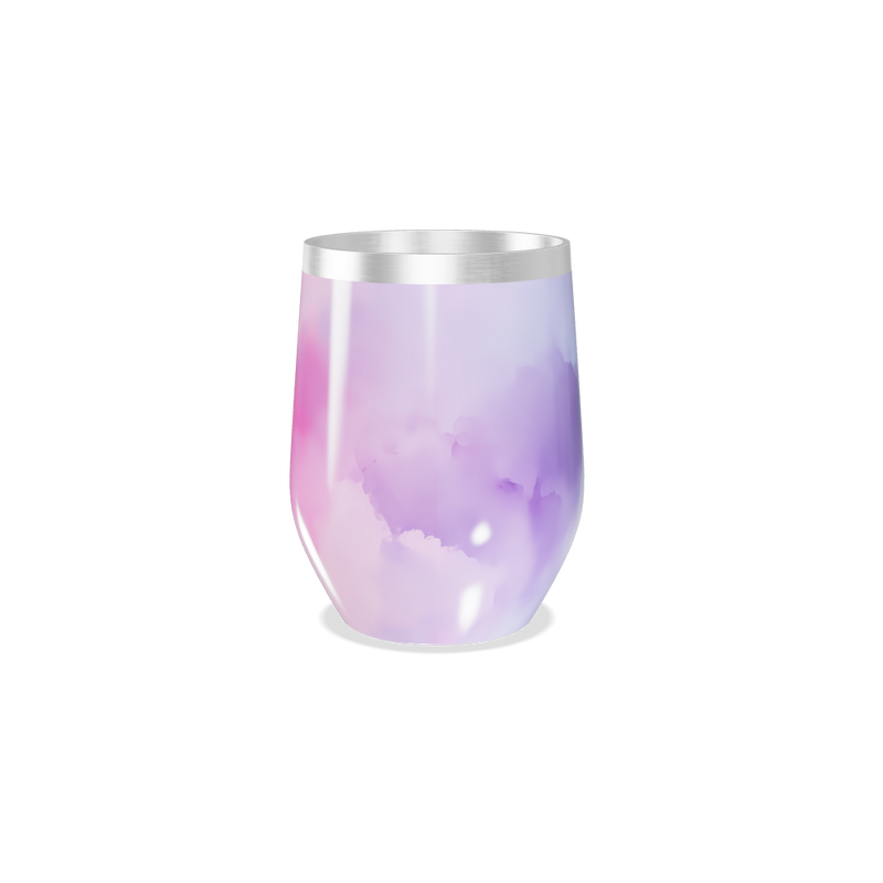 Copo Térmico Slim - Degradê Rosa e Branco