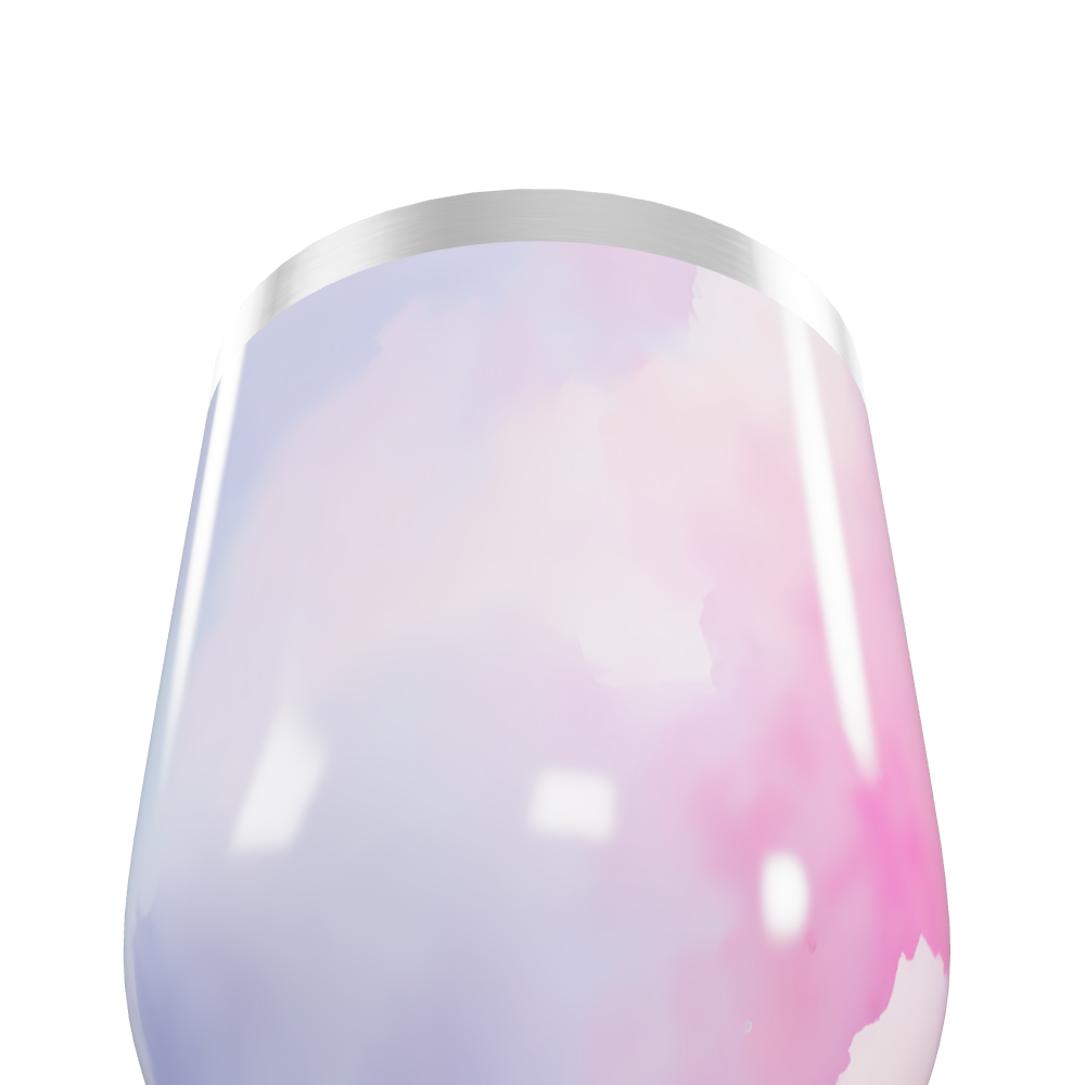 Copo Térmico Slim - Degradê Rosa e Branco