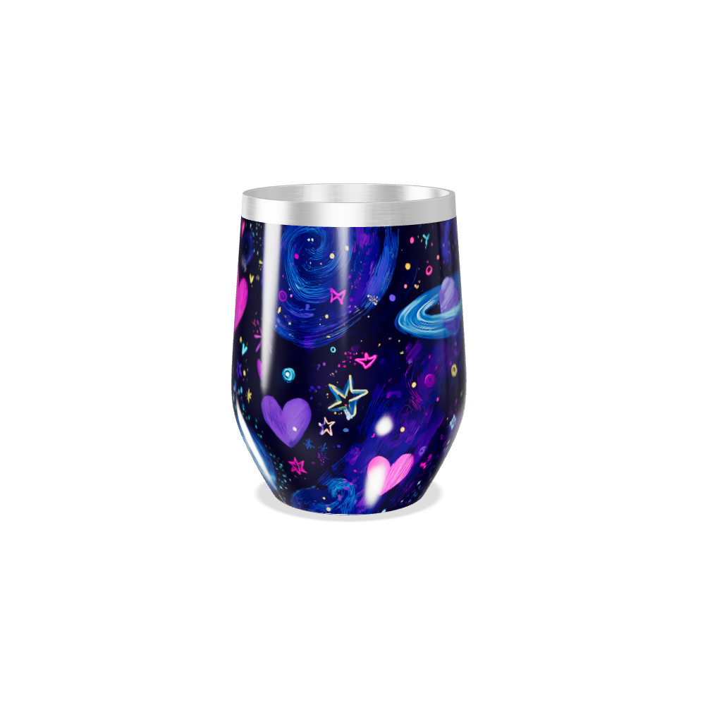 Copo Térmico Slim - Galáxia Colorida Inox