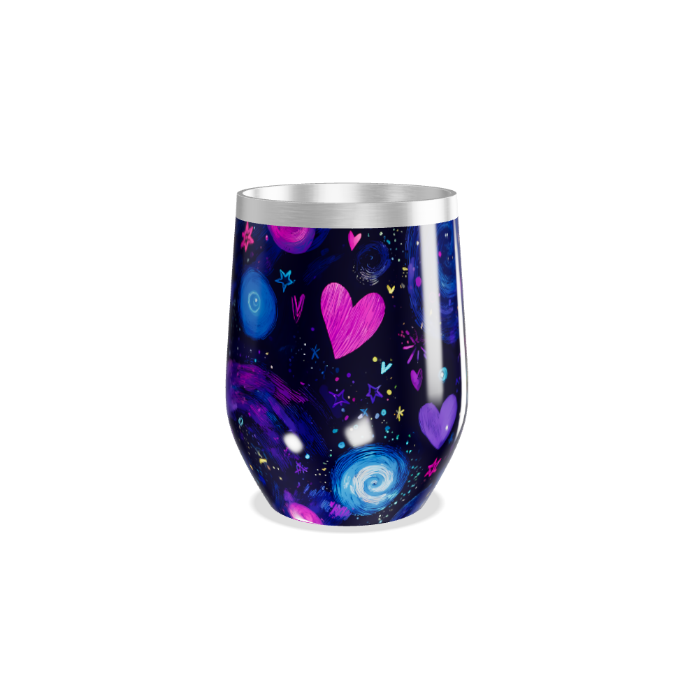 Copo Térmico Slim - Galáxia Colorida Inox