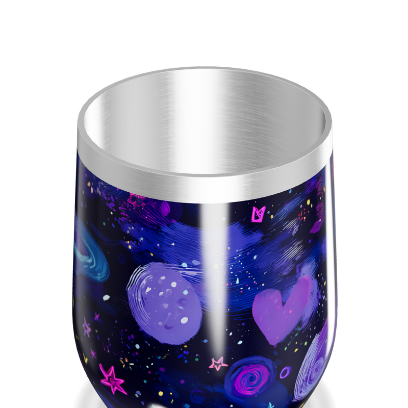 Copo Térmico Slim - Galáxia Colorida Inox