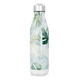 Garrafa Inox - Floral Verde e Branco