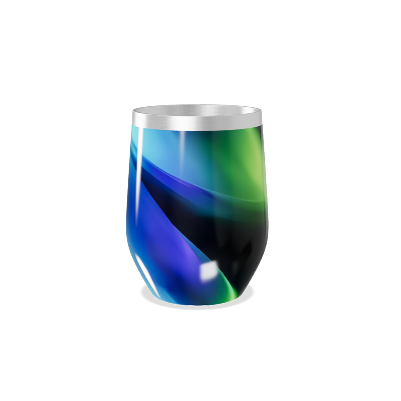 Copo Térmico Slim - Metalizado Azul-Verde