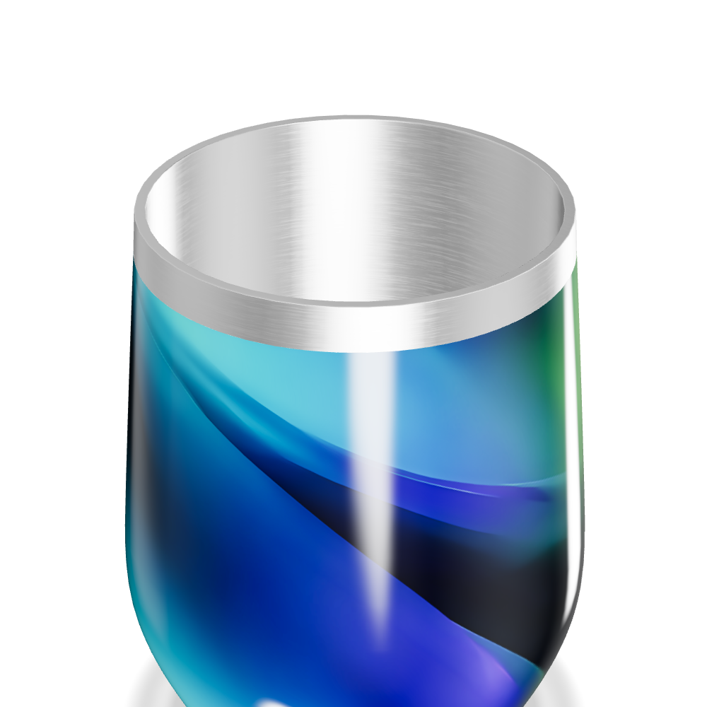 Copo Térmico Slim - Metalizado Azul-Verde