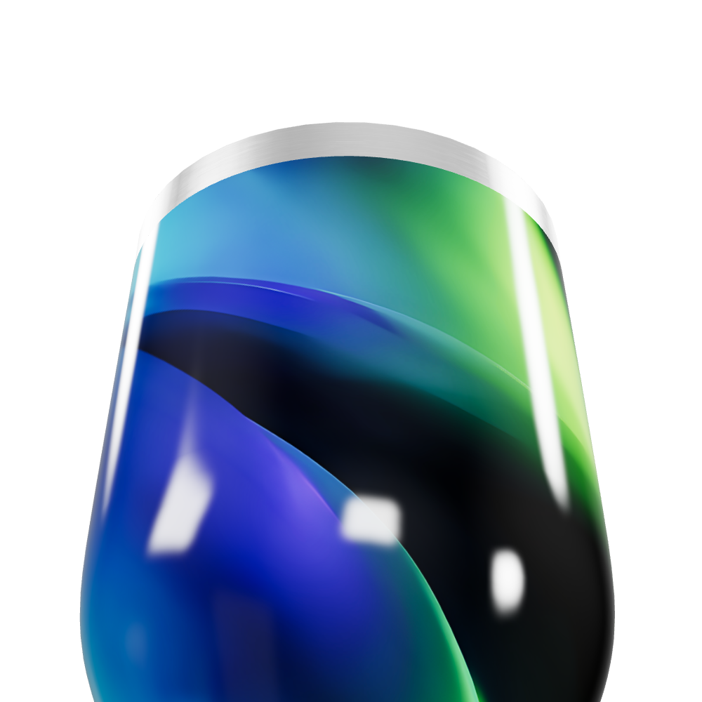 Copo Térmico Slim - Metalizado Azul-Verde