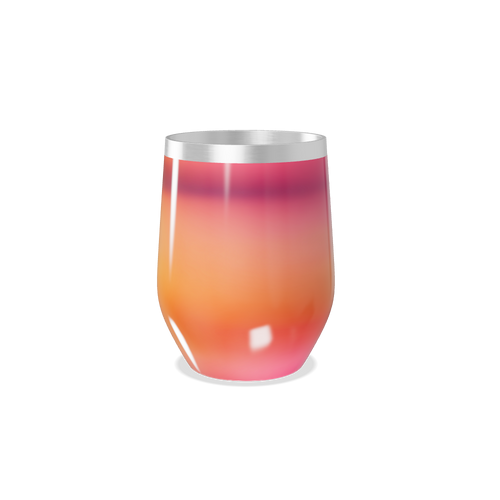 Copo Térmico Slim - Gradiente Laranja Rosa