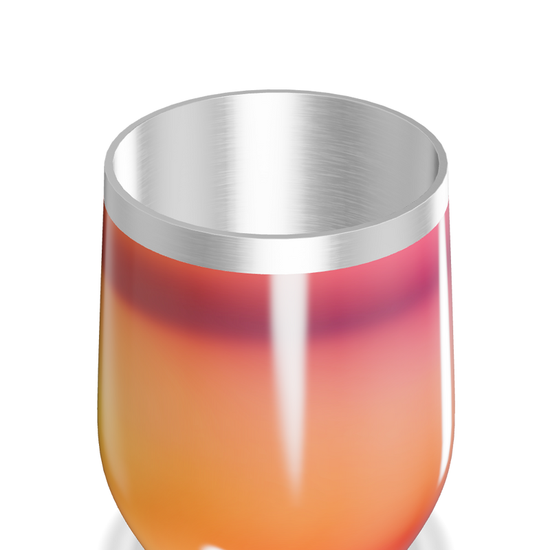 Copo Térmico Slim - Gradiente Laranja Rosa