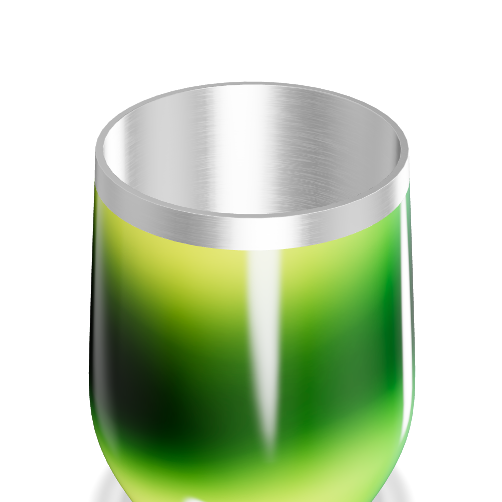 Copo Térmico Slim - Gradiente Verde Aço Inox