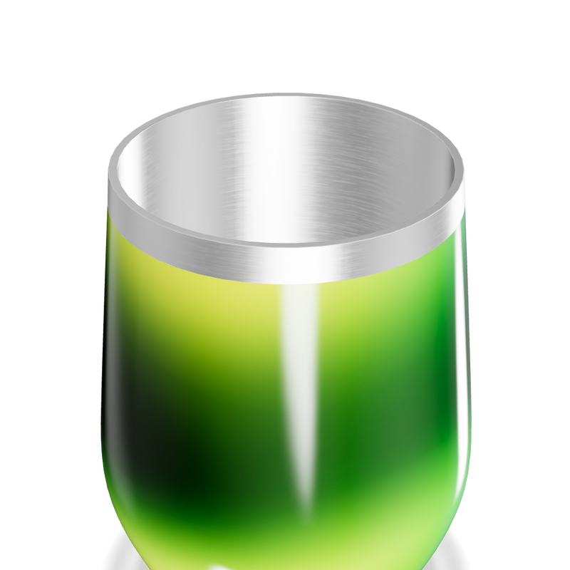 Copo Térmico Slim - Gradiente Verde Aço Inox