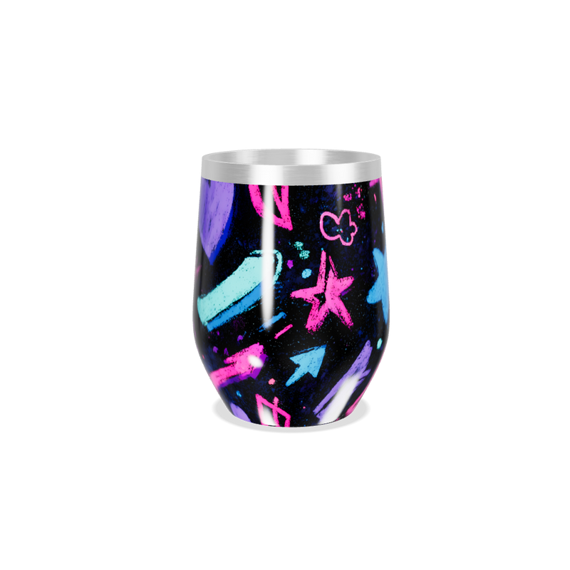 Copo Térmico Slim - Estampado Estrelas Coloridas