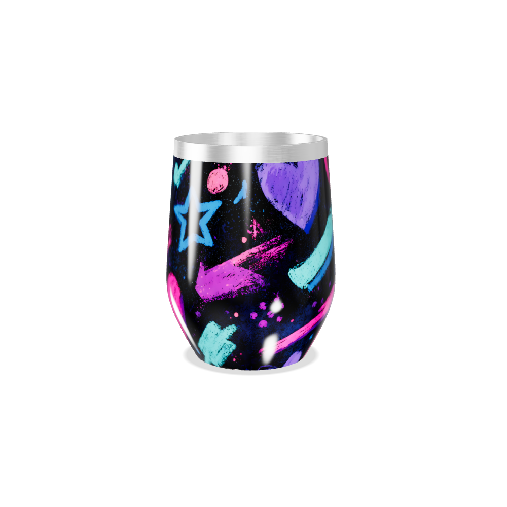 Copo Térmico Slim - Estampado Estrelas Coloridas