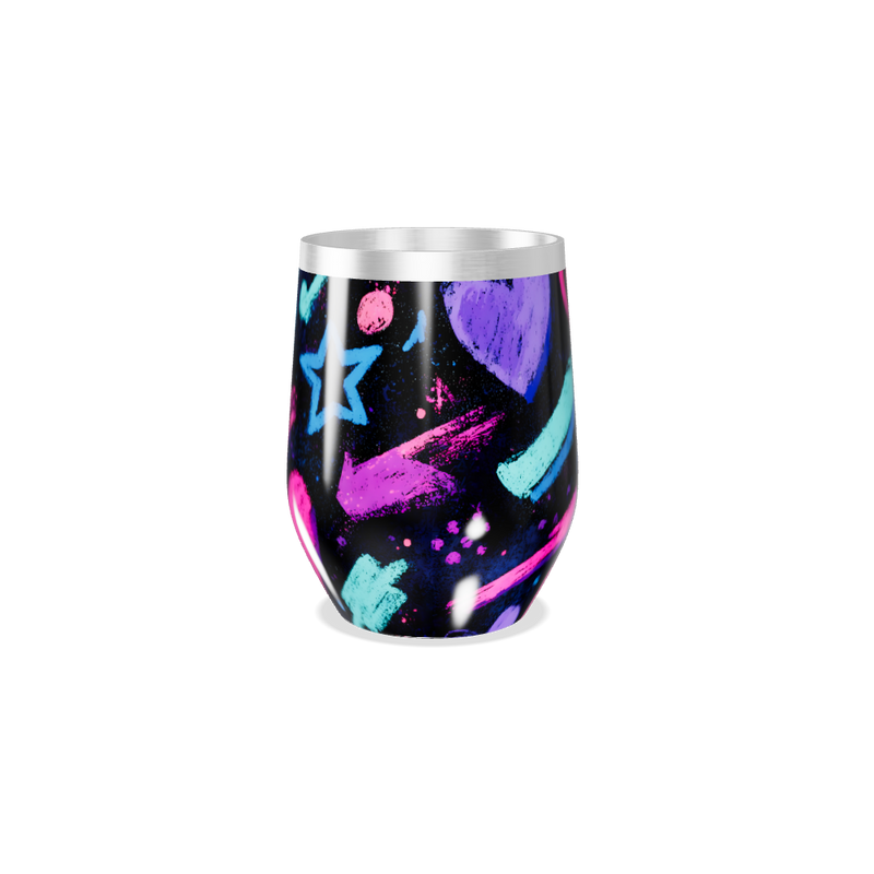 Copo Térmico Slim - Estampado Estrelas Coloridas