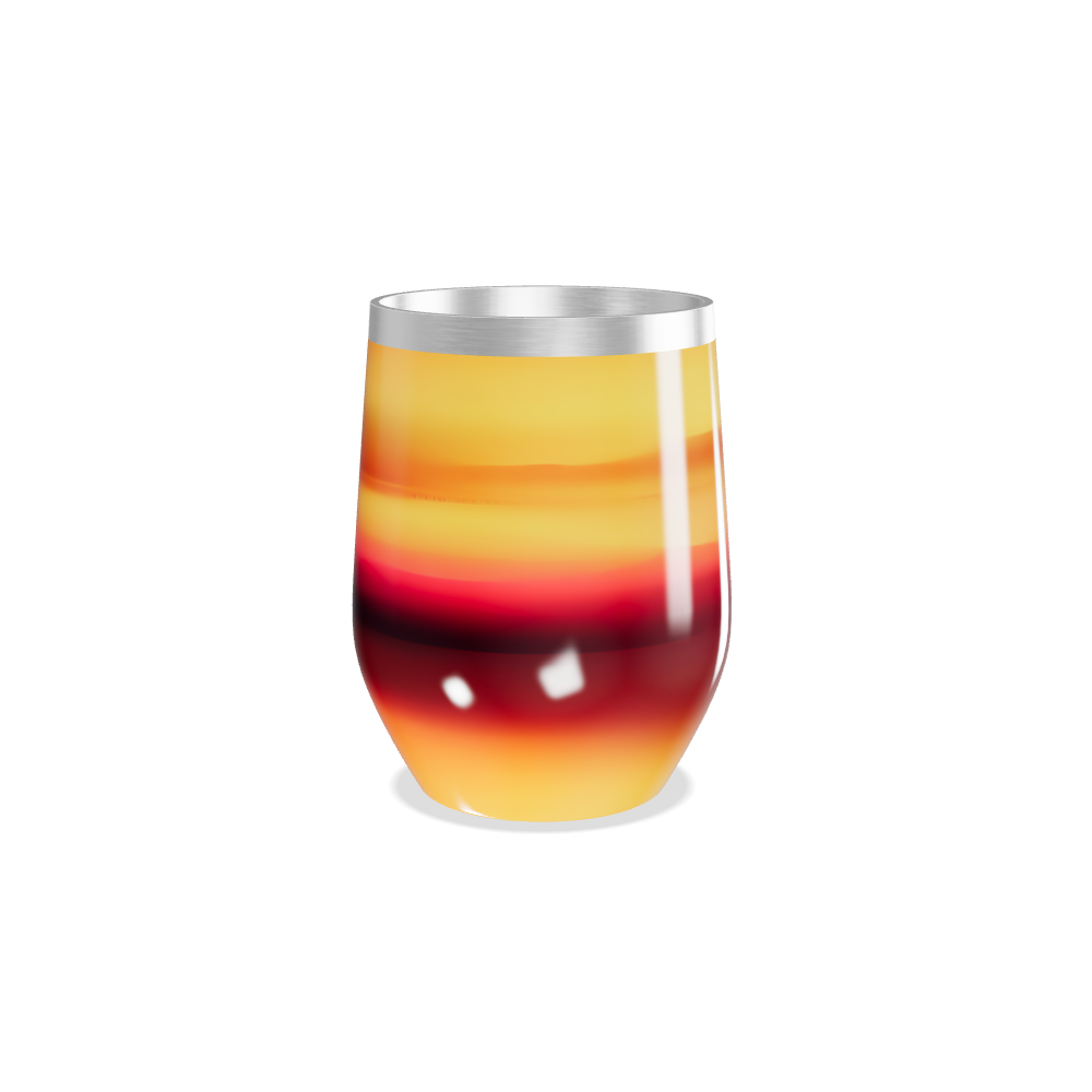 Copo Térmico Slim - Gradiente Laranja Inox