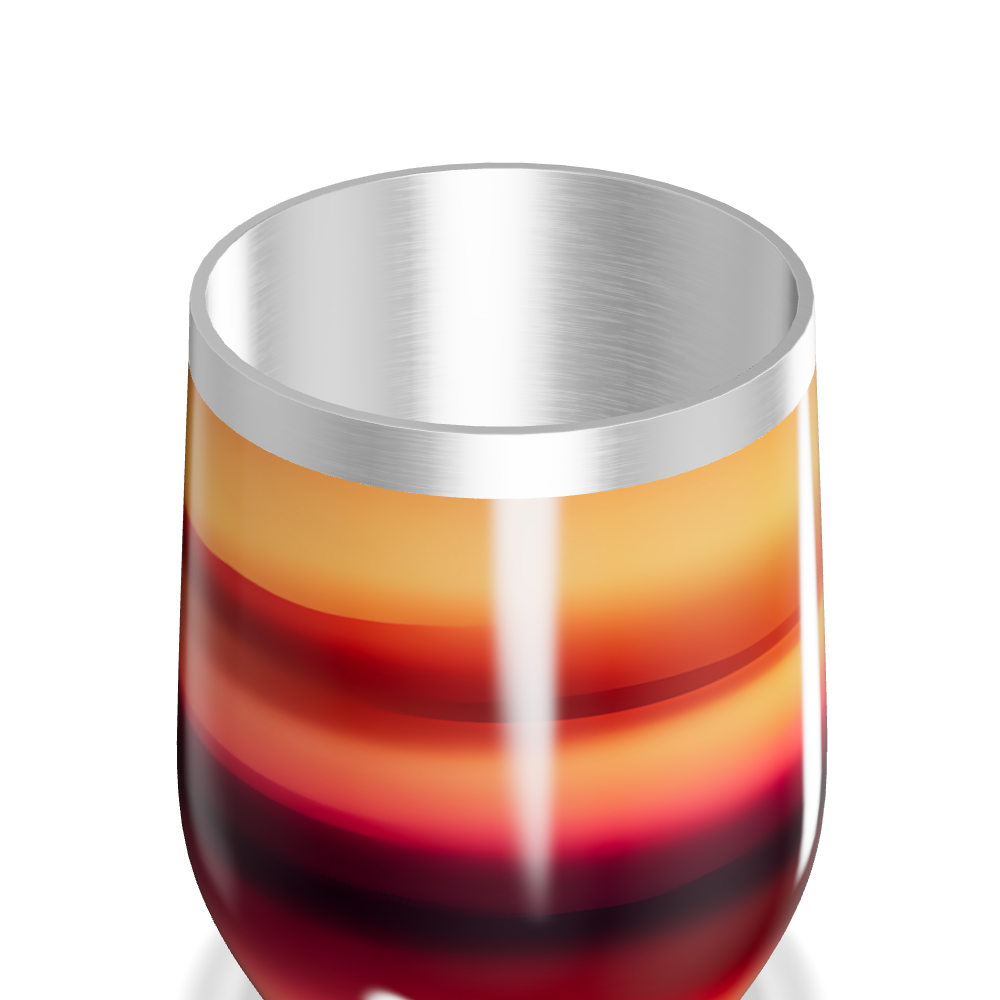 Copo Térmico Slim - Gradiente Laranja Inox