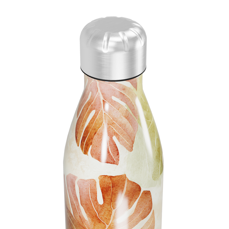 Garrafa Inox Folhas Tropicais