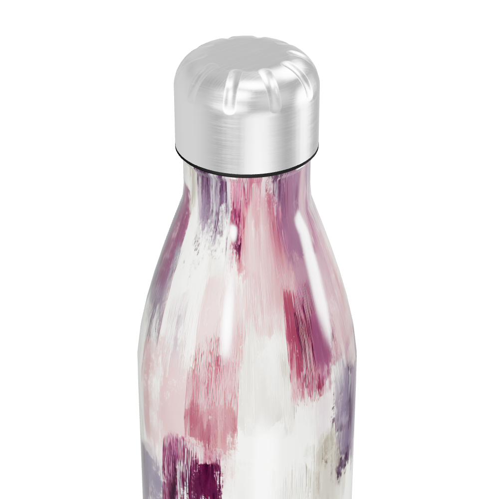 Garrafa Inox - Estampa Abstrata Multicolorida