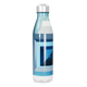 Garrafa Inox Azul com Grafismos Geométricos