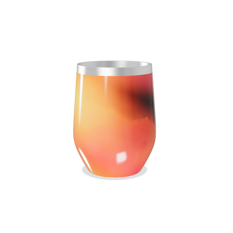 Copo Térmico Slim - Degradê Laranja Inox