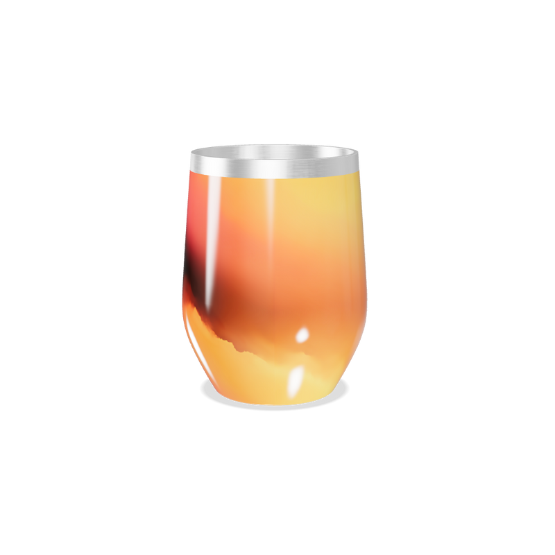 Copo Térmico Slim - Degradê Laranja Inox