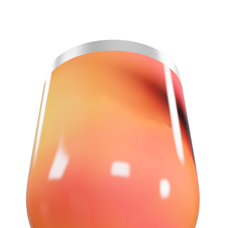 Copo Térmico Slim - Degradê Laranja Inox