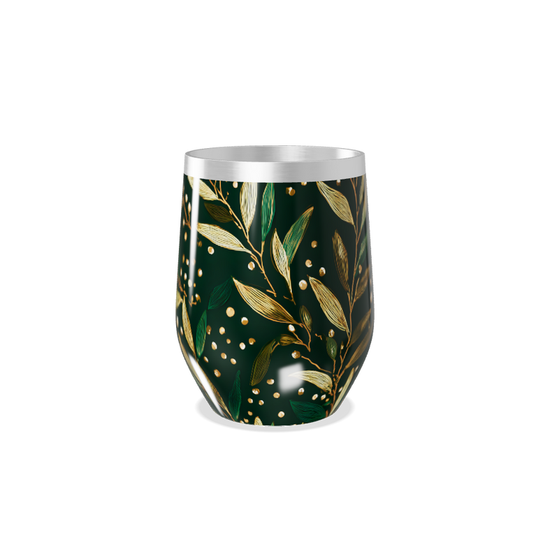 Copo Térmico Slim - Folhagem Verde Aço Inox