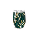 Copo Térmico Slim - Folhas Douradas Verde