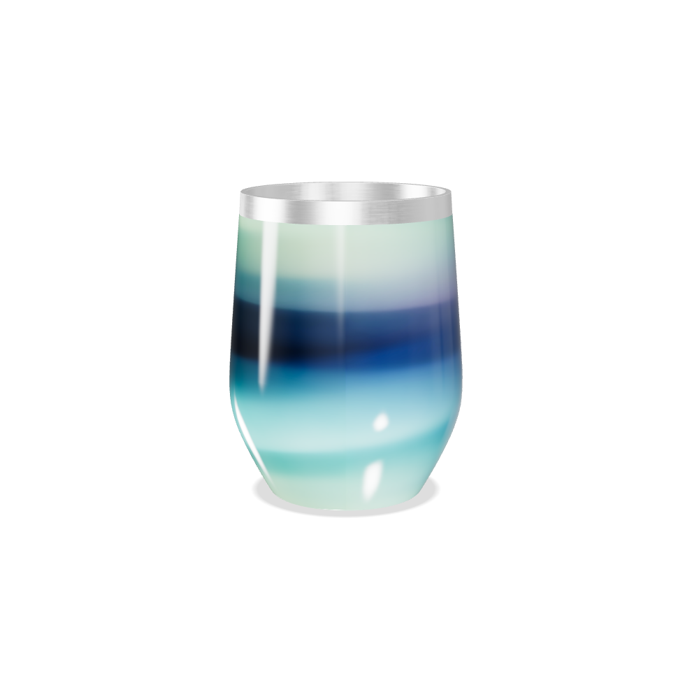 Copo Térmico Slim - Degradê Azul Inox