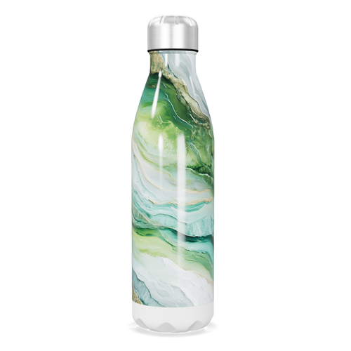 Garrafa Inox - Verde Marmorizada 500ml