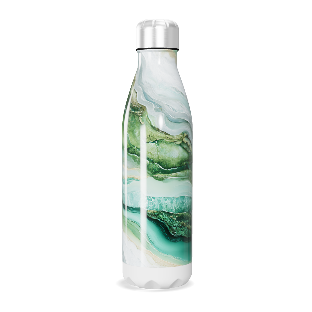Garrafa Inox - Verde Marmorizada 500ml