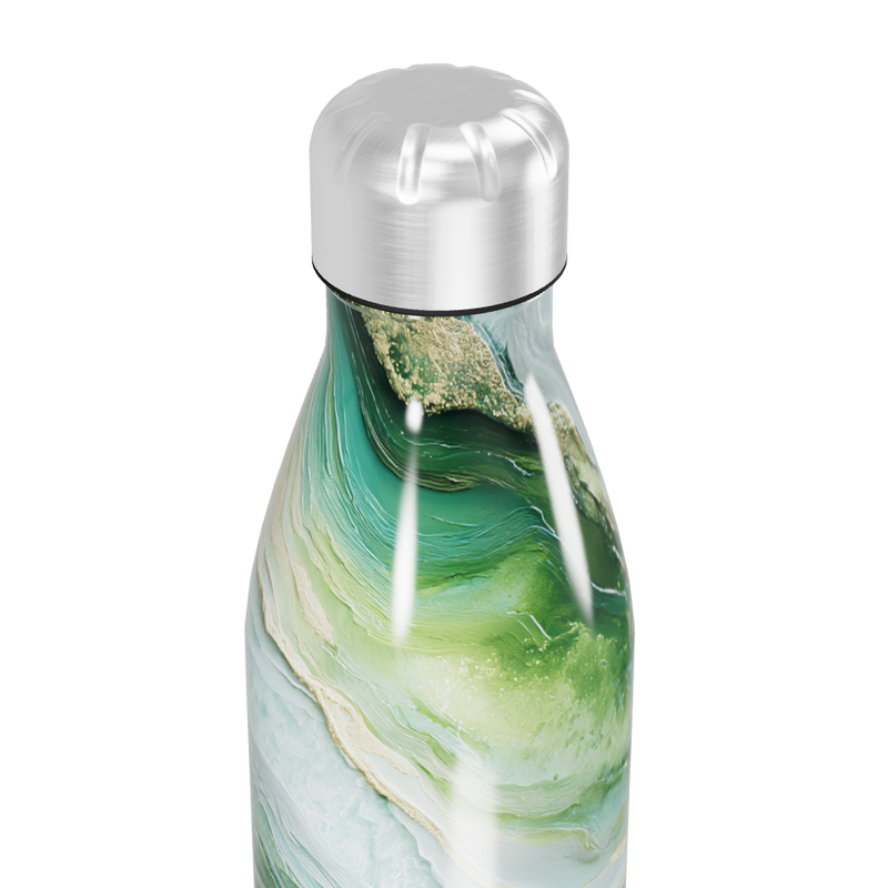 Garrafa Inox - Verde Marmorizada 500ml