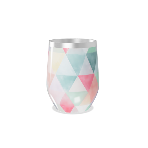 Copo Térmico Slim - Triângulos Coloridos Inox