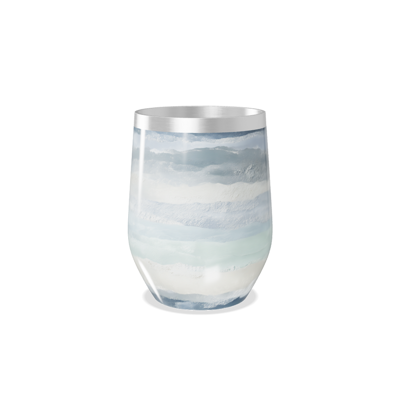 Copo Térmico Slim - Listras Azul e Branco