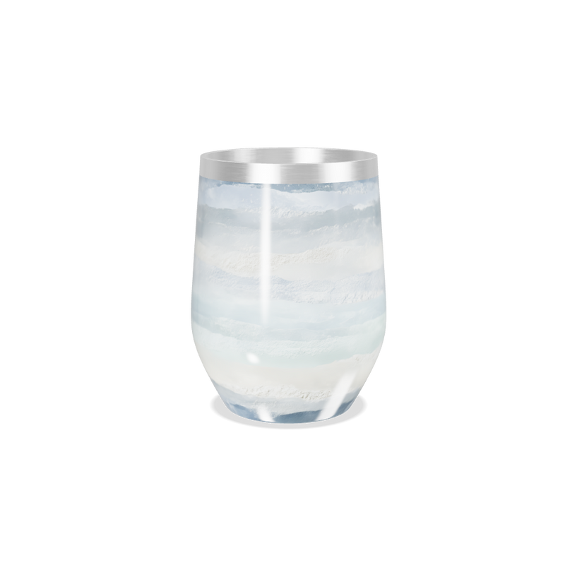 Copo Térmico Slim - Listras Azul e Branco