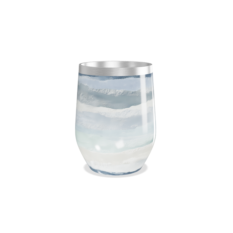 Copo Térmico Slim - Listras Azul e Branco