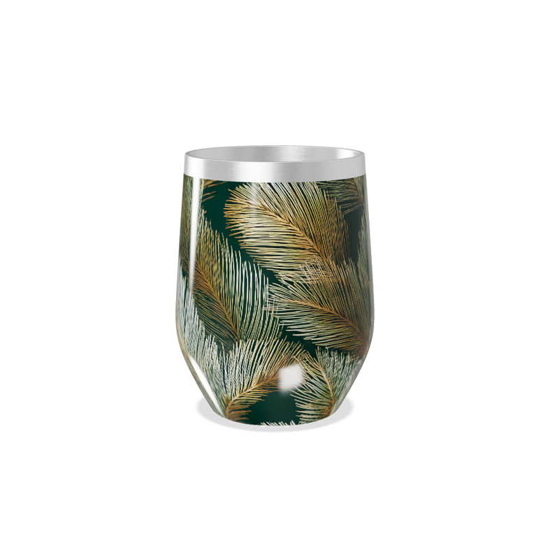 Copo Térmico Slim - Folhagem Verde Aço Inox