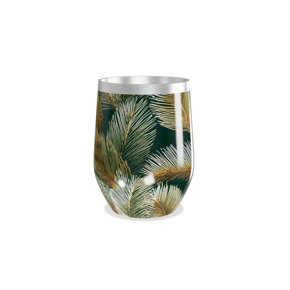 Copo Térmico Slim - Folhagem Verde Aço Inox